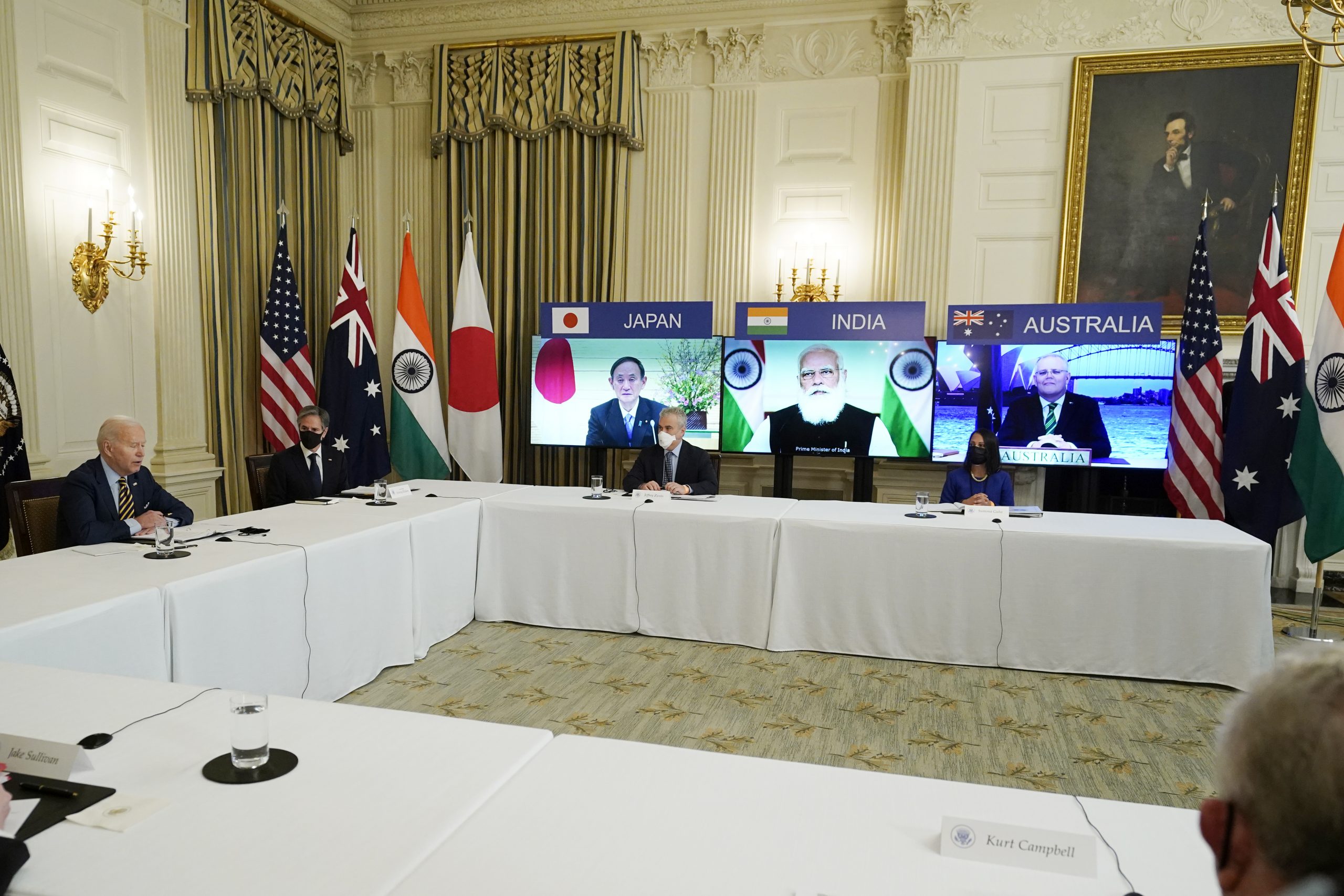 Biden and three world leaders reaffirm commitment to Indo-Pacific region