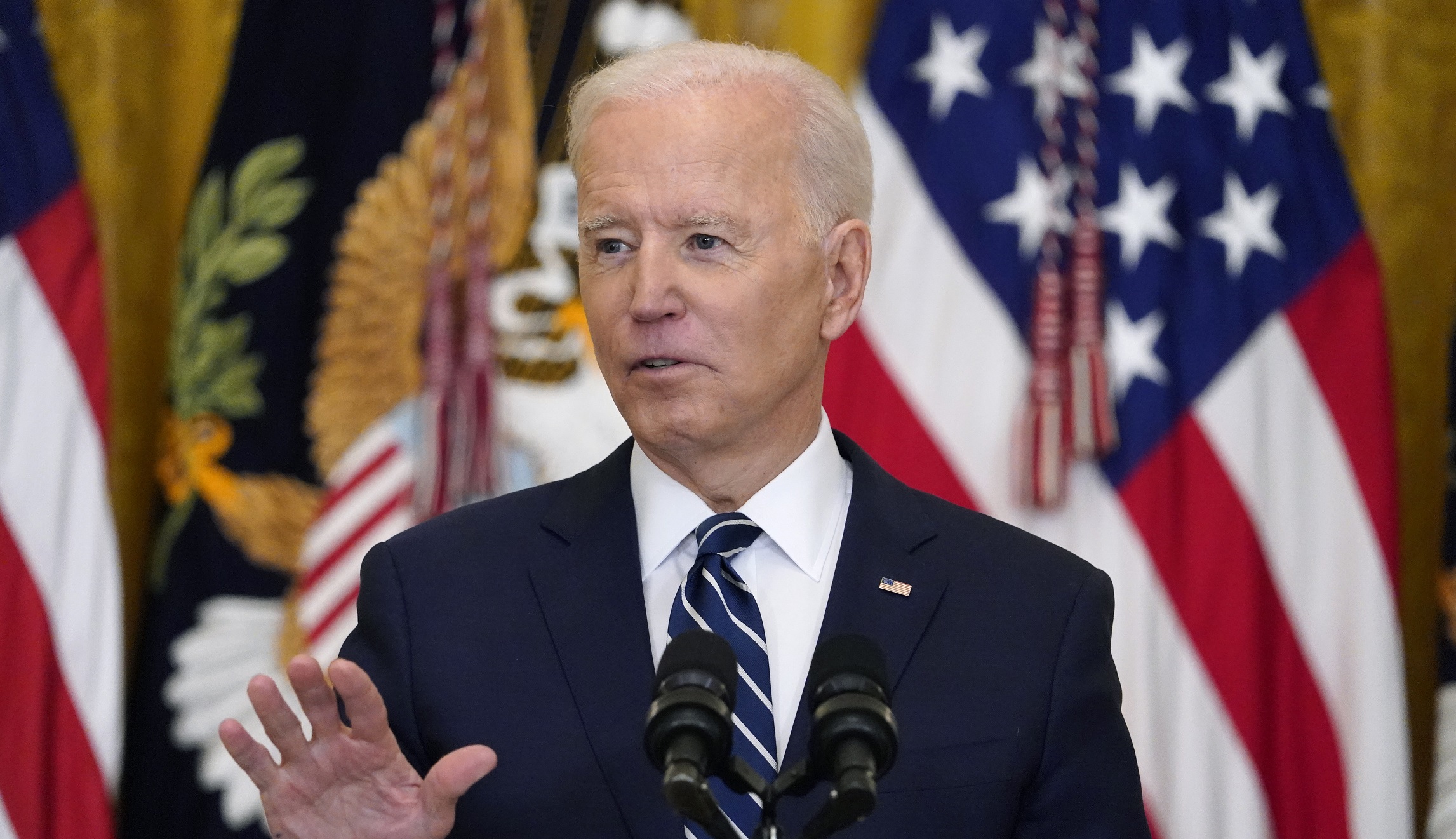Fact-checking Biden’s first press conference since taking office