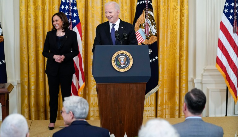 ‘Tell them we’re busy’: Rogue cellphone crashes Biden’s bill signing ceremony