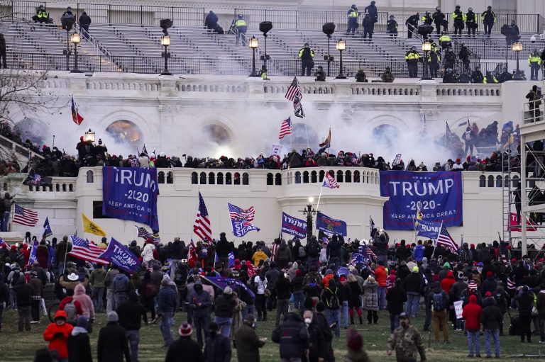 Demonstrators march during an immigration rally in support of the Deferred Action for Childhood Arrivals and Temporary Protected Status programs on Capitol Hill in Washington, Wednesday, Dec. 6, 2017. Republicans will need Democratic help in Jan. 2018 to pass the omnibus spending bill, and that's where Democrats can use their leverage. (AP Photo/Jose Luis Magana)