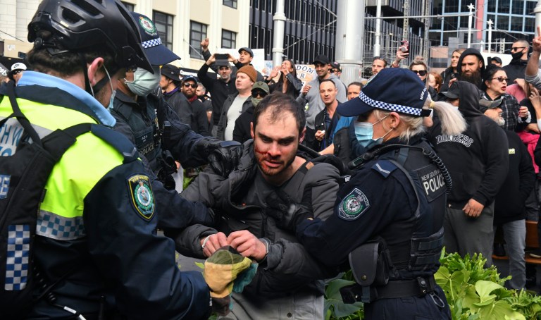 Anti-vaccine passport protest erupts in London