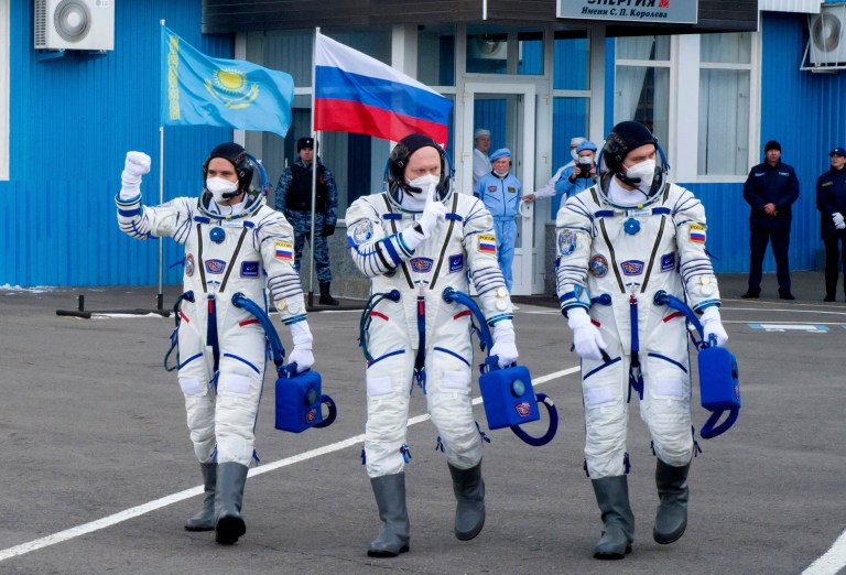 Russian cosmonauts commence spacewalk to install robotic arm on ISS