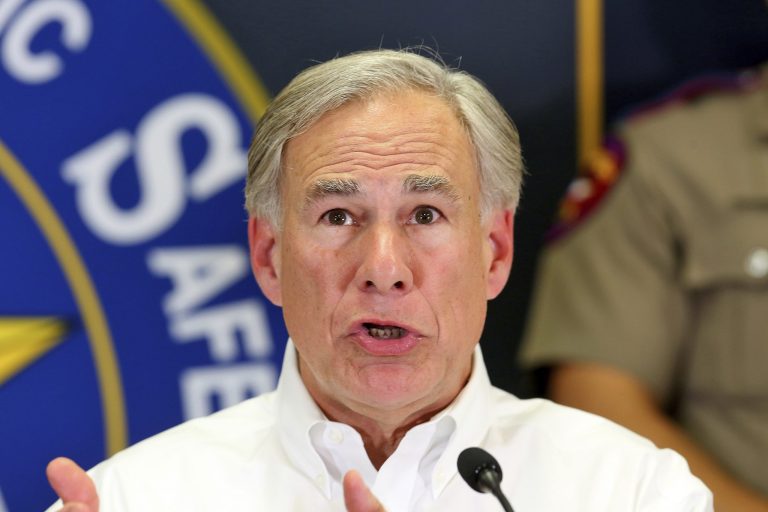 Texas Governor Greg Abbott answers questions during a press conference at the Texas Department of Public Safety Weslaco Regional Office on Wednesday, April 6, 2022, in Weslaco, Texas. Abbott says the state will provide migrants arriving at the U.S.-Mexico border bus charters to Washington, D.C. The move announced Wednesday amounts to a taunt at President Joe Biden and Congress over what the Republican governor calls a failure by the federal government to stop the flow of migrants coming to the southern border. 