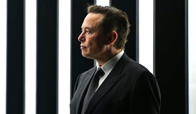 Elon Musk, Tesla CEO, attends the opening of the Tesla factory Berlin Brandenburg in Gruenheide, Germany, March 22, 2022. Musk is now Twitter's largest shareholder.