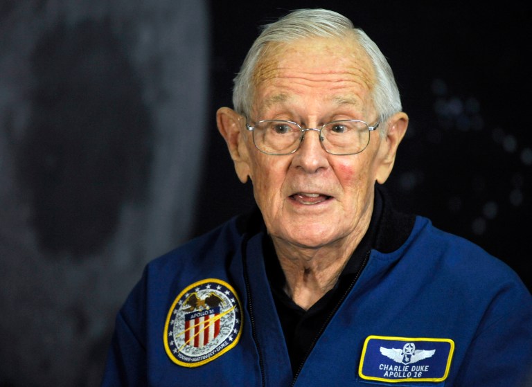Retired NASA astronaut Charlie Duke, 86, discusses the 50th anniversary of his trip to the moon aboard Apollo 16.