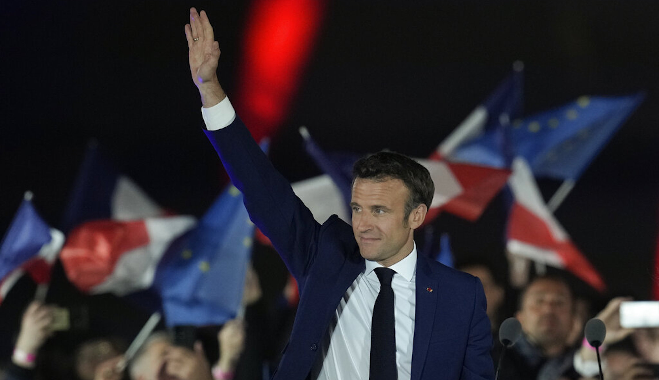 France’s Emmanuel Macron urges unity in reelection victory speech
