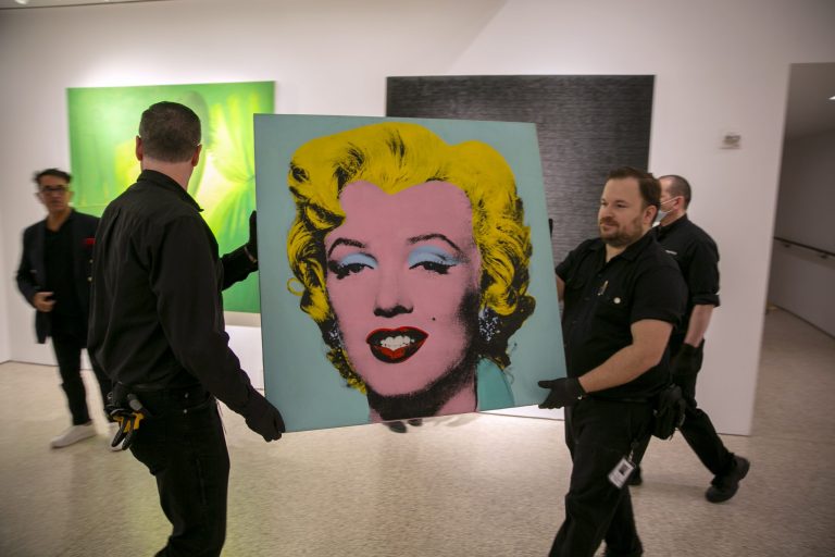 Warhol’s Marilyn sets auction sale record for American art at $195 million