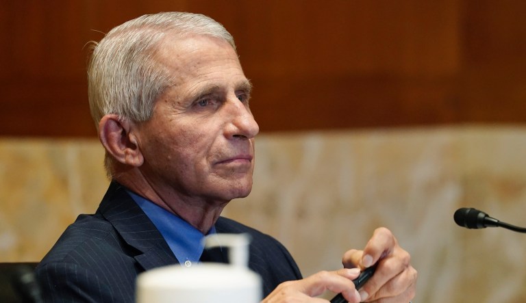 Dr. Anthony Fauci, Director of the National Institute of Allergy and Infectious Diseases, is seen during the House Committee on Appropriations subcommittee on Labor, Health and Human Services, Education, and Related Agencies hearing, about the budget request for the National Institutes of Health, Tuesday, May 17, 2022, on Capitol Hill in Washington.