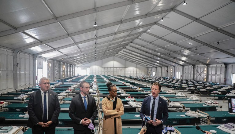 NYC closes migrant tent city, will resort to hotels