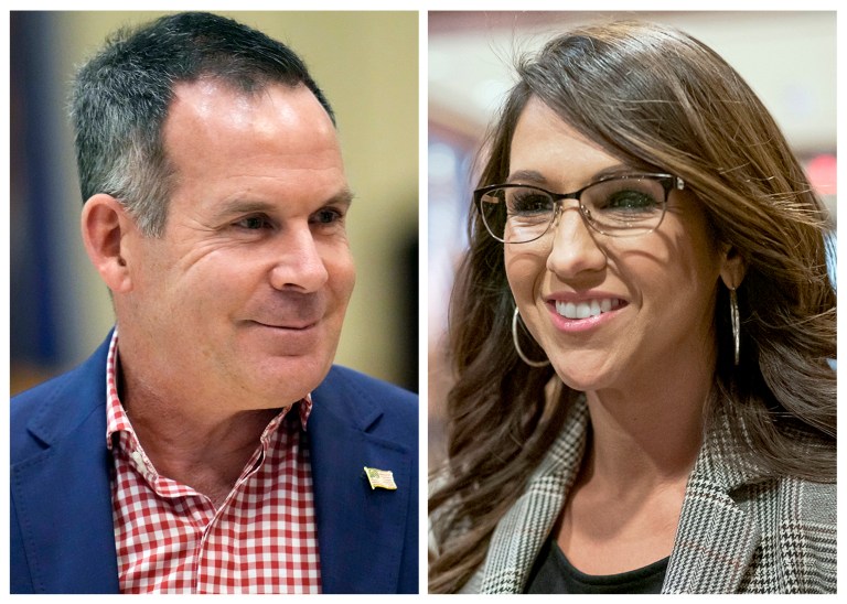 Recount results show Rep. Lauren Boebert (R-CO) (right) defeated Democratic challenger for Colorado's 3rd Congressional District Adam Frisch.