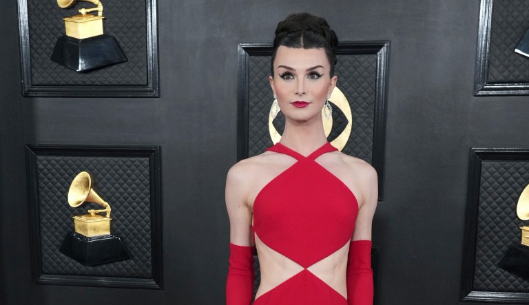 Dylan Mulvaney arrives at the 65th annual Grammy Awards on Sunday, Feb. 5, 2023, in Los Angeles.