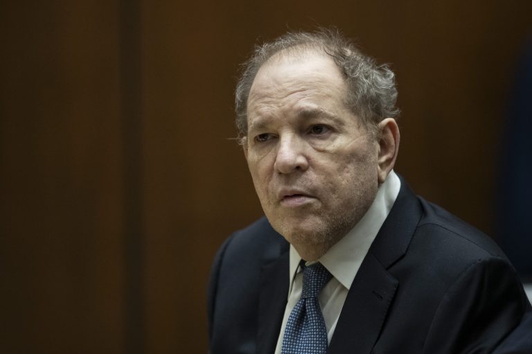 FILE - Former film producer Harvey Weinstein appears in court at the Clara Shortridge Foltz Criminal Justice Center in Los Angeles, Calif., on Oct. 4 2022.