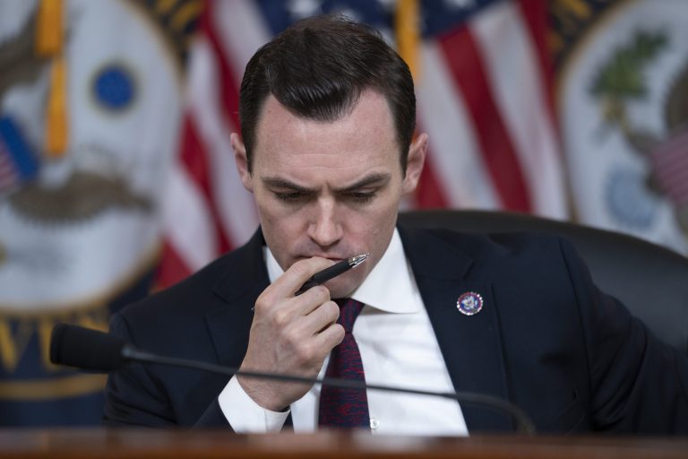 Chairman Mike Gallagher, R-Wis., leads the GOP's newly-formed House Select Committee on the Strategic Competition Between the United States and the Chinese Communist Party, as the panel adopts its rules ahead of a primetime hearing later tonight, at the Capitol in Washington, Tuesday, Feb. 28, 2023.
