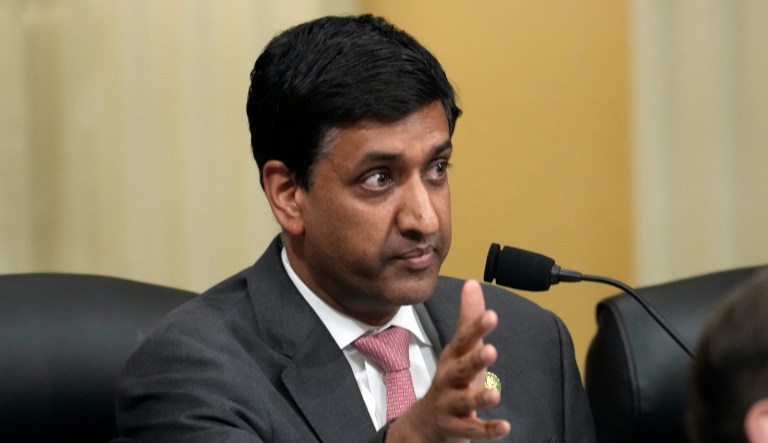 Rep. Ro Khanna, D-Calif., questions witnesses during a hearing of a special House committee dedicated to countering China, on Capitol Hill, Tuesday, Feb. 28, 2023, in Washington.