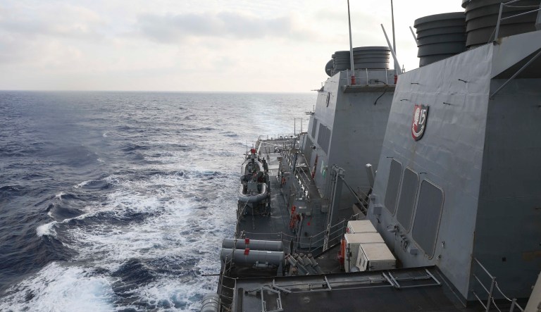 US Navy sails through South China Sea as Beijing conducts military drills around Taiwan