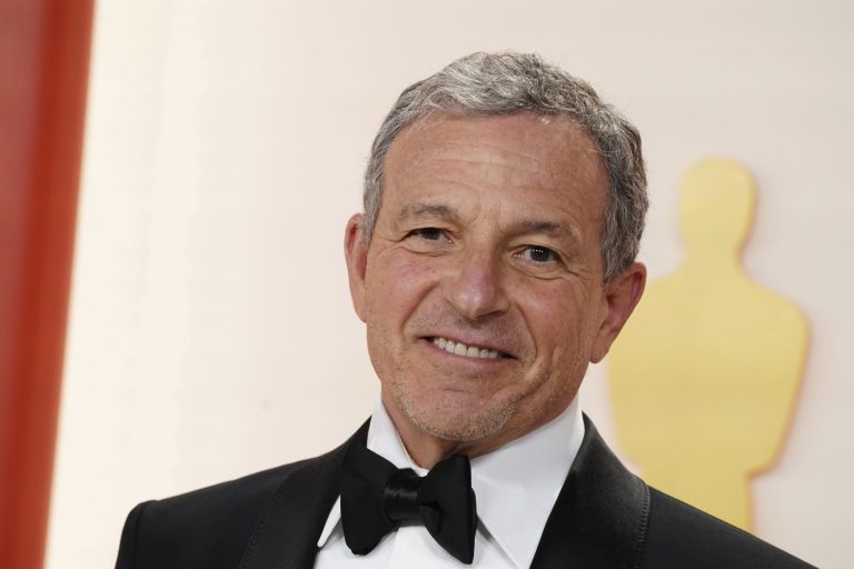FILE - Bob Iger arrives at the Oscars on March 12, 2023, at the Dolby Theatre in Los Angeles. (Photo by Jordan Strauss/Invision/AP, File)