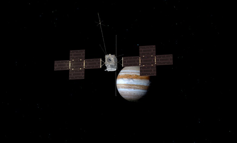 Spacecraft heads to Jupiter to explore possible ‘buried oceans’ on its icy moons