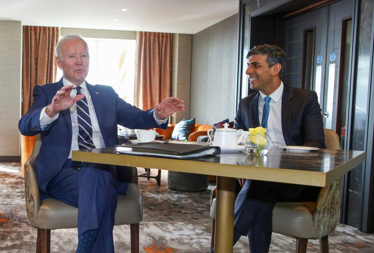 British PM Sunak preparing for upcoming talks with Biden