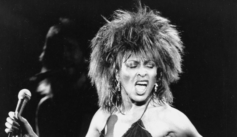 Tina Turner performs her current hit song 