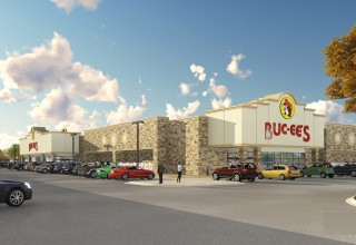 This rendering depicts a Buc-ee's Travel Center that opened in Warner Robins, GA in 2019. The company announced plans to open another location in New Kent County, Virginia in 2027.