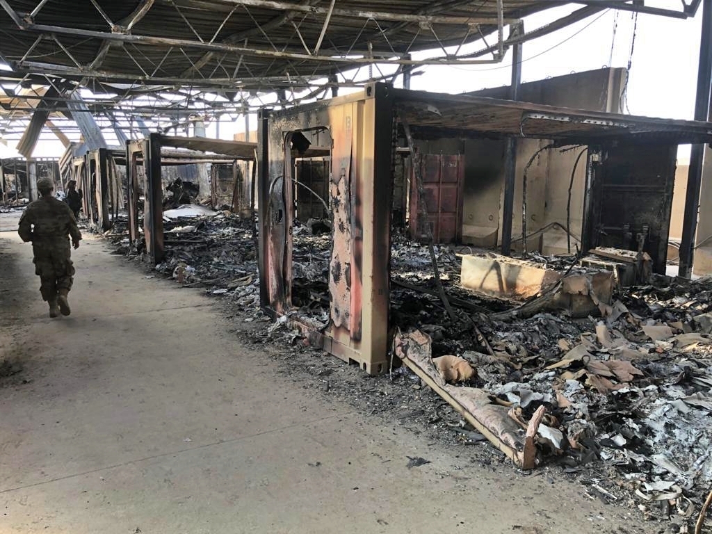 Missile attack at Al Asad