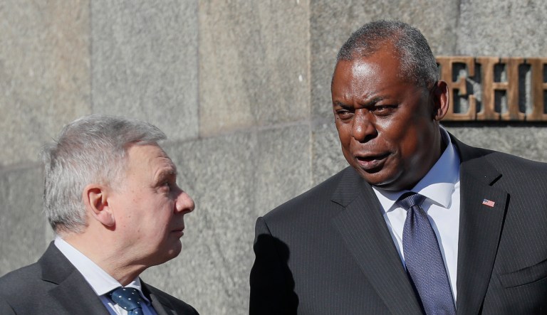 Austin calls on Russia to stop ‘perpetuating’ war with Ukraine