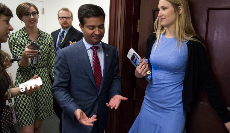 What first appeared to be a drama-free request by Curbelo to join the Congressional Hispanic Caucus turned into a nasty feud that left many members of the caucus agitated. (AP Photo/Cliff Owen)
