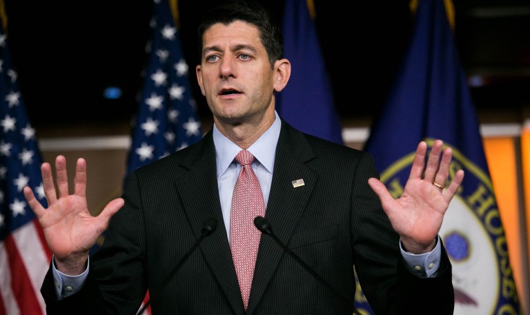 House Speaker Paul Ryan's office couldn't resist the opportunity to tweak the White House after it issued a very noticeable correction omitting 