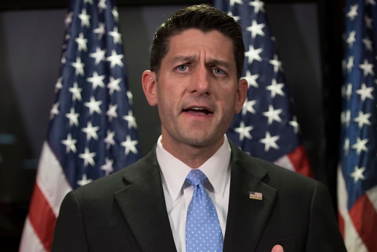 House Speaker Paul Ryan told NBC's "Meet the Press" that he is not going to try to convince others in his party to support Donald Trump. (AP Photo/J. Scott Applewhite)
