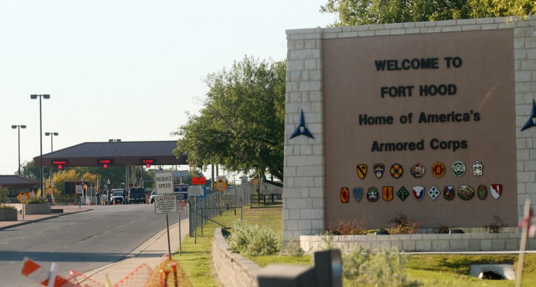 Three soldiers were found dead and six others are still missing at Fort Hood, Texas, after a military vehicle overturned in flood waters Thursday. (AP Photo/Jack Plunkett, File)