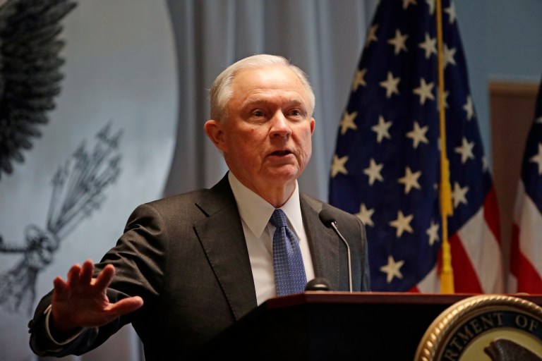 Attorney General Jeff Sessions did not disclose meeting with Russian officials and other foreign contacts on a security clearance form he filled out being confirmed by the Senate, CNN reported Wednesday evening. (AP Photo/Frank Franklin II)