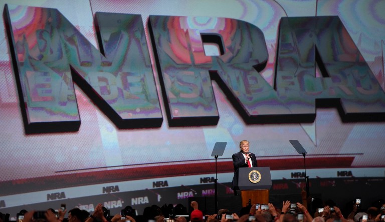 In the past, the First National Bank of Omaha has provided National Rifle Association-branded credit cards, but the contract with the NRA will no longer be renewed, the bank said Thursday. (AP Photo/Mike Stewart)