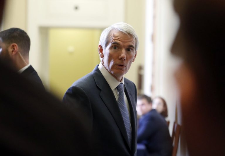 Sen. Rob Portman, R-Ohio is one of four Republican senators who said Monday they do not support an early Obamacare replacement draft authored by House lawmakers because it does not go far enough to protect those enrolled in Medicaid. (AP Photo/Alex Brandon)
