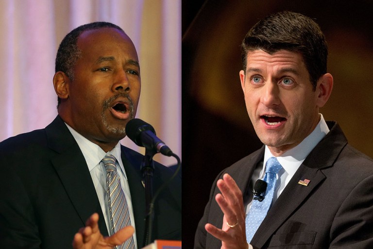Carson has backed Trump and said he wants to reach out to Ryan to smooth the way to a cordial relationship. (AP Photo/Andrew Harnik)