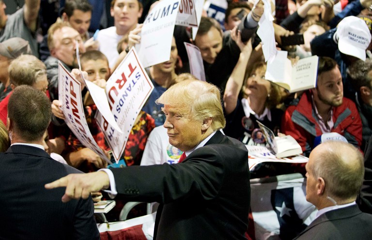Trump's advantage in Georgia was far slimmer than past GOP nominees. (AP Photo/David Goldman)