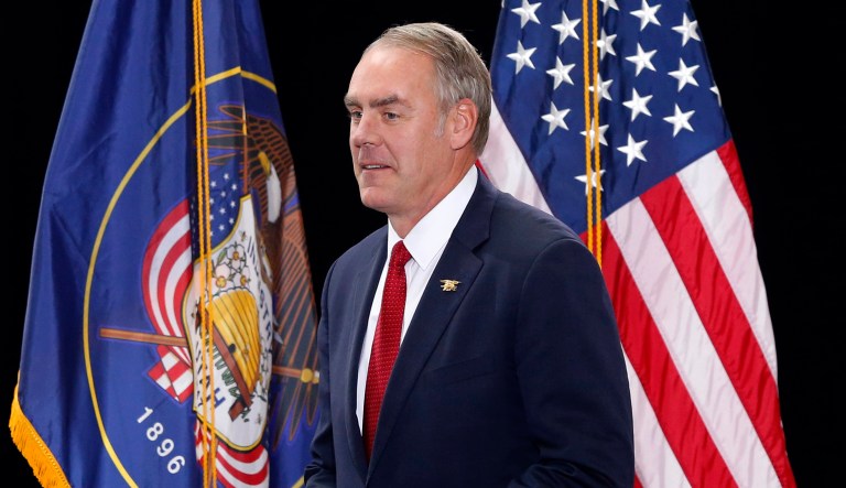 Interior Secretary Ryan Zinke touted that people are paying less for gas at the pump under the new administration and the president's tax bill. (AP Photo/Rick Bowmer, File)