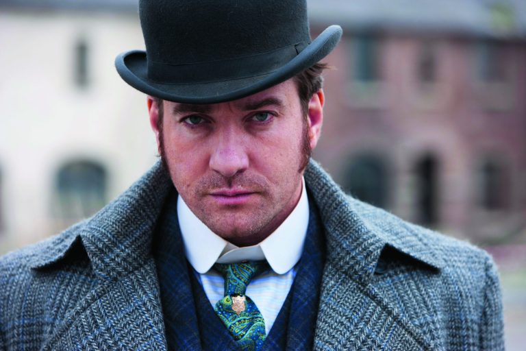 This undated publicity photo released by BBC shows, Matthew Macfadyen starring as Detective Inspector Edmund Reid, in a scene from 