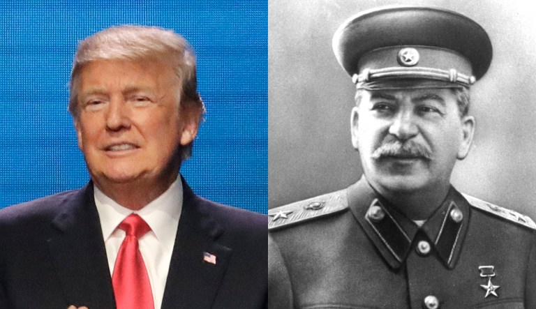 Jeff Flake noted that both Donald Trump and Russian dictator Joseph Stalin both called the press 