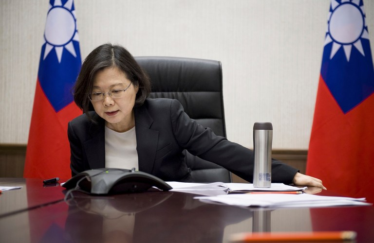 President-elect Trump recently angered Chinese officials when he spoke with Taiwan's President Tsai Ing-wen earlier this month, breaking from decades of precedent. (Taiwan Presidential Office via AP, File)
