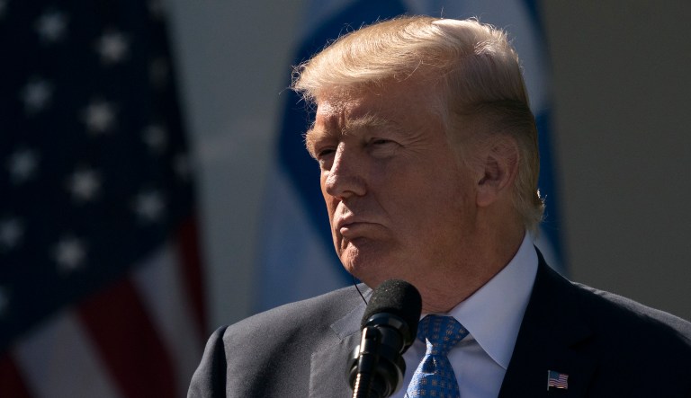 President Donald Trump pauses during a news conference with Greek Prime Minister Alexis Tsipras in the Rose Garden of the White House in Washington, Tuesday, Oct. 17, 2017. (AP Photo/Carolyn Kaster)