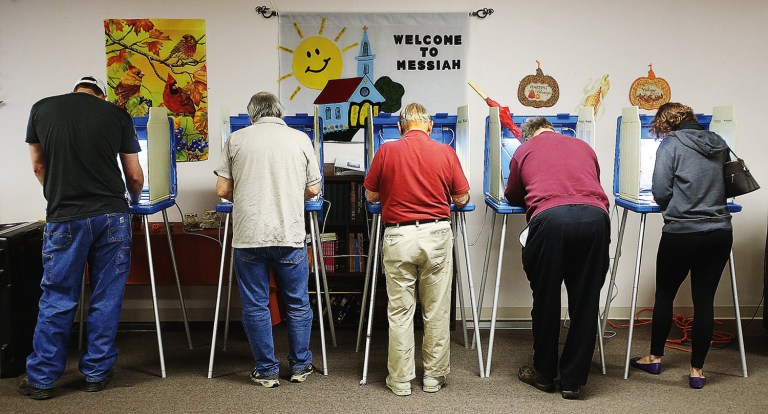 There are ten competitive Senate races to be decided this Election Day. (John Badman/The Telegraph via AP)