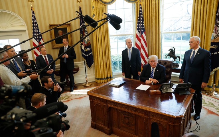 Anyone looking for a fight on LGBT issues won't find it in this administration. (AP Photo/Pablo Martinez Monsivais)