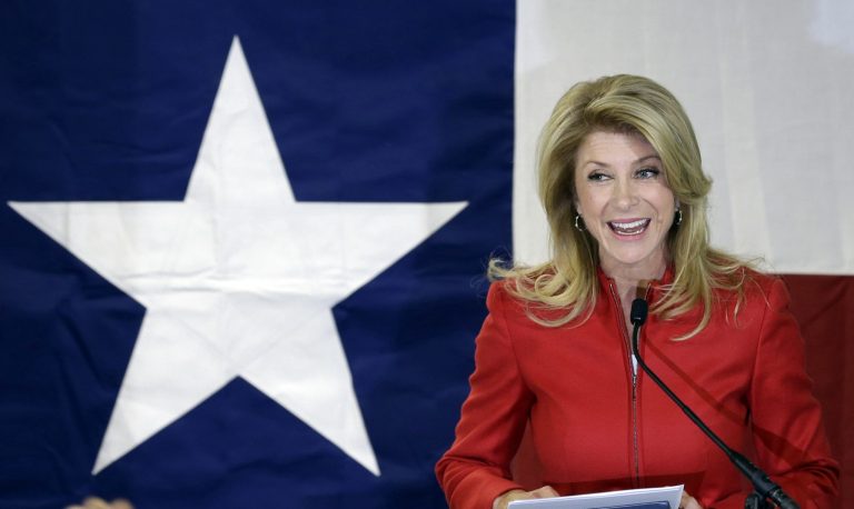 Texas gubernatorial candidate Wendy Davis speaks to supporters at her campaign headquarters March 4 in Fort Worth, Texas. (AP/LM Otero)