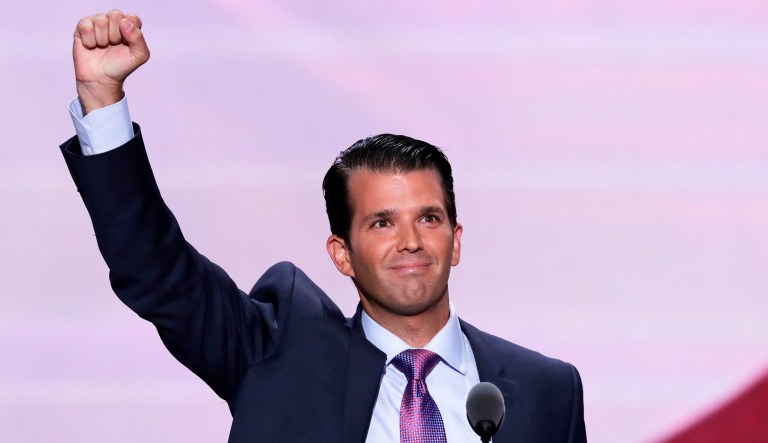 A new poll shows most Republican voters believe Donald Trump Jr.'s meeting with Russians in New York last June was appropriate. (AP Photo/J. Scott Applewhite)