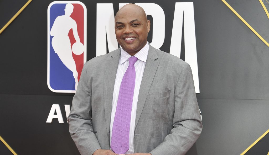 FILE - In this June 24, 2019, file photo, Charles Barkley arrives at the NBA Awards o at the Barker Hangar in Santa Monica, Calif. The former Auburn University star and NBA Hall of Famer says he's donating $1 million to Miles College, a historically black institution in Fairfield, Alabama.