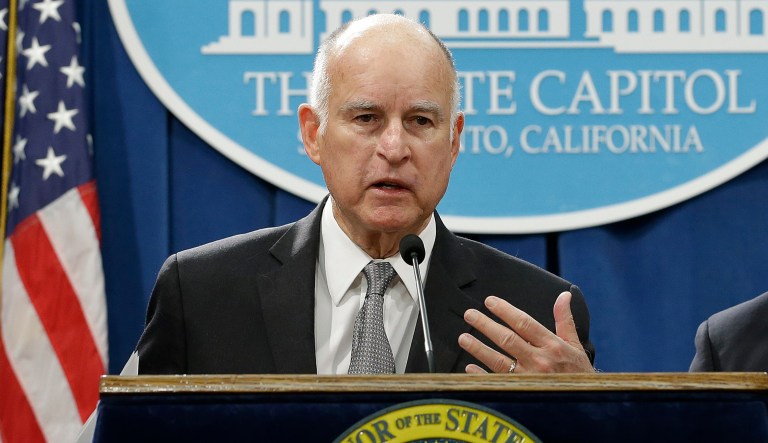 Gov. Jerry Brown, D-Calif., reiterated that the state is 