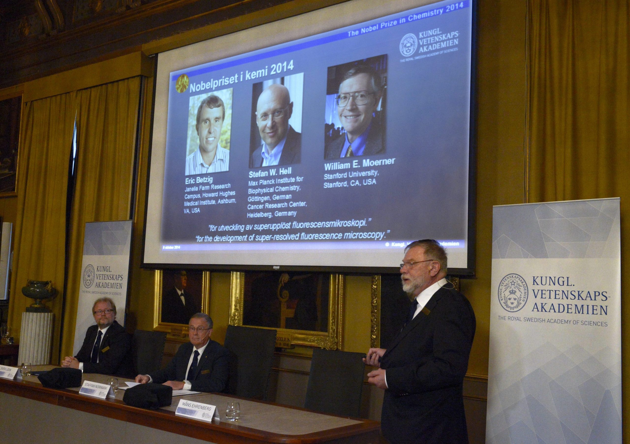 A look at winners of 2014 Nobel Prize in chemistry