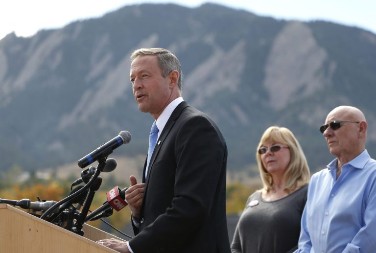 O'Malley is taking every opportunity he can to pigeonhole his opponents as candidates of the past.Â (AP Photo/David Zalubowski)