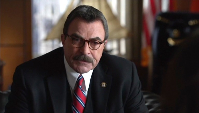 This screen-grab image released by CBS Entertainment shows Tom Selleck as Frank Reagan in a scene from the series, 