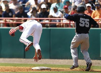 Paul Sancya/APNationals pitcher Chien-Ming Wang was injured in a March 15 game vs. the Yankees.